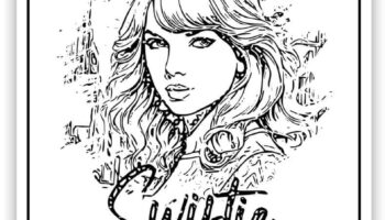 Taylor Swift Coloring Pages Free PDF Printables Simply Love Coloring
