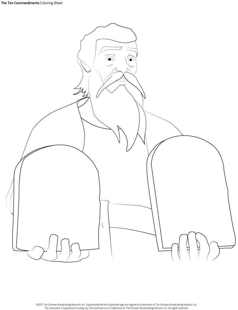 Ten Commandments Coloring Sheet Superbook Academy South Africa Ten Commandments Coloring Sheet Superbook Academy South Africa