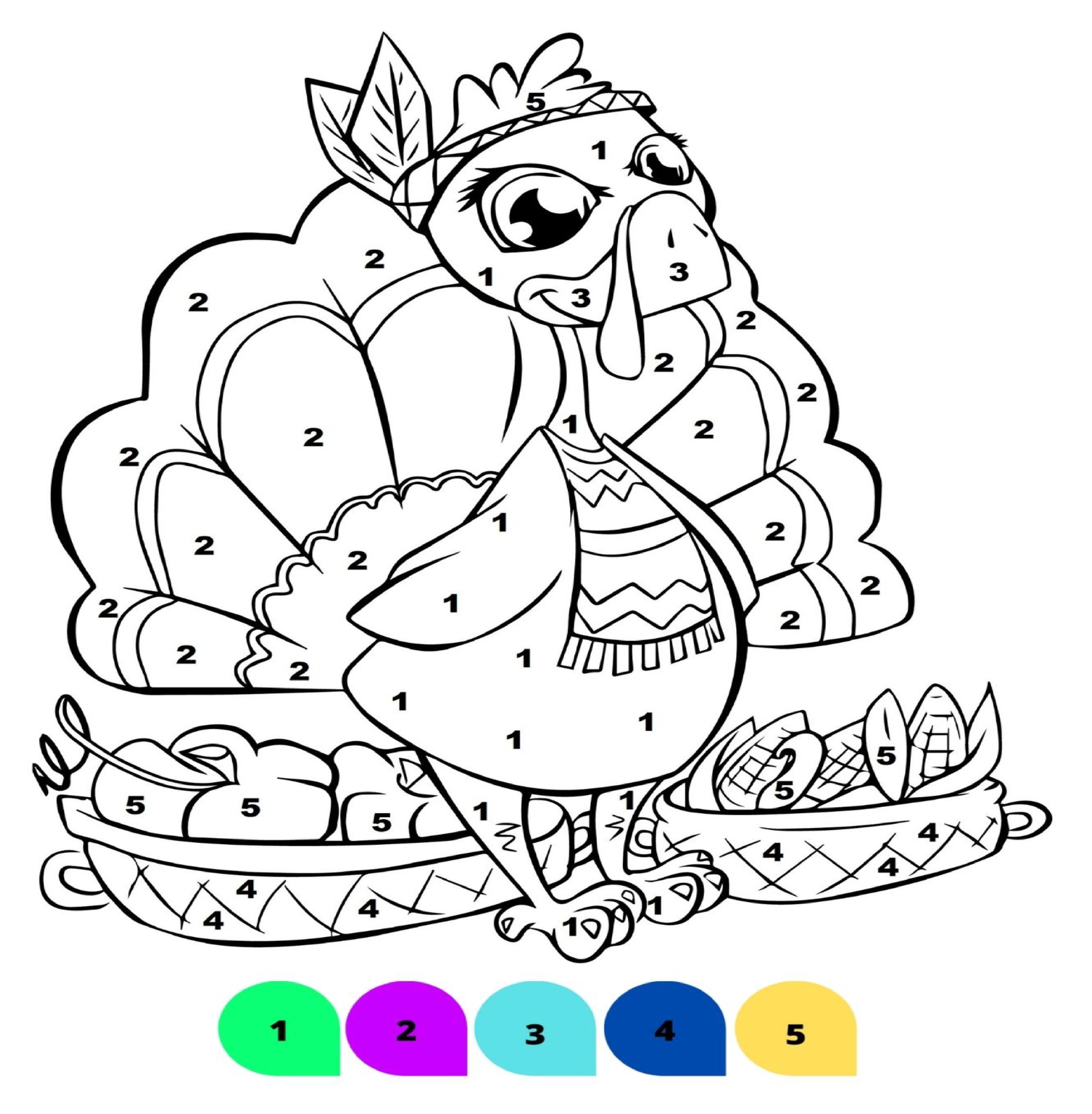 thanksgiving character coloring pages