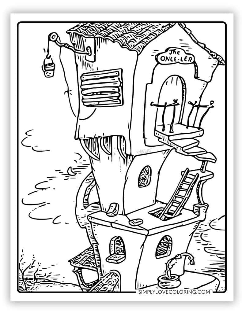The Lorax Coloring Pages Free PDF Printables Simply Love Coloring