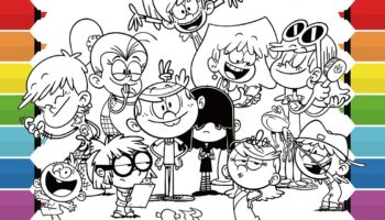 The Loud House Coloring Page Lincoln Lily Lisa Lola Lana Lucy Lynn Luan Luna Leni Lori YouTube