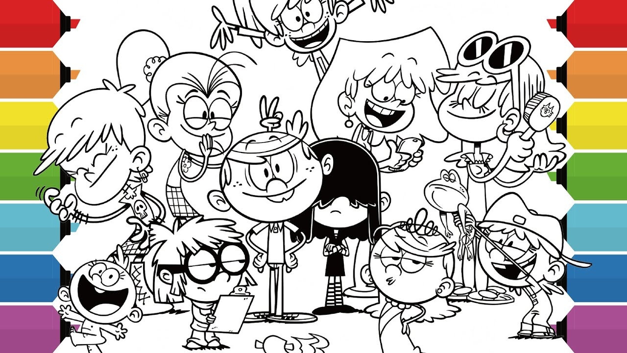 The Loud House Coloring Page Lincoln Lily Lisa Lola Lana Lucy Lynn Luan Luna Leni Lori YouTube The Loud House Coloring Page Lincoln Lily Lisa Lola Lana Lucy Lynn Luan Luna Leni Lori YouTube