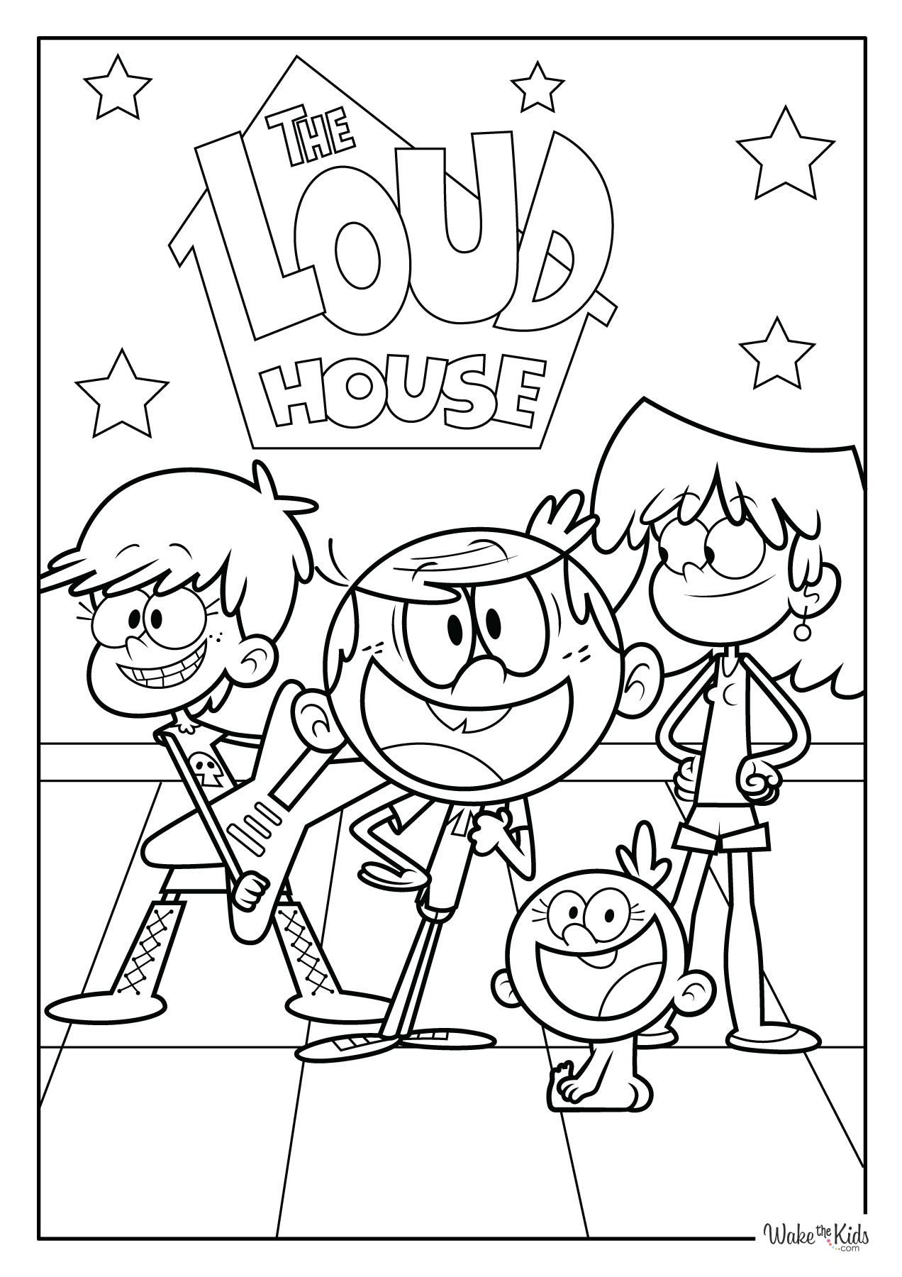 The Loud House Coloring Pages Free Printable PDFs WakeTheKids The Loud House Coloring Pages Free Printable PDFs WakeTheKids