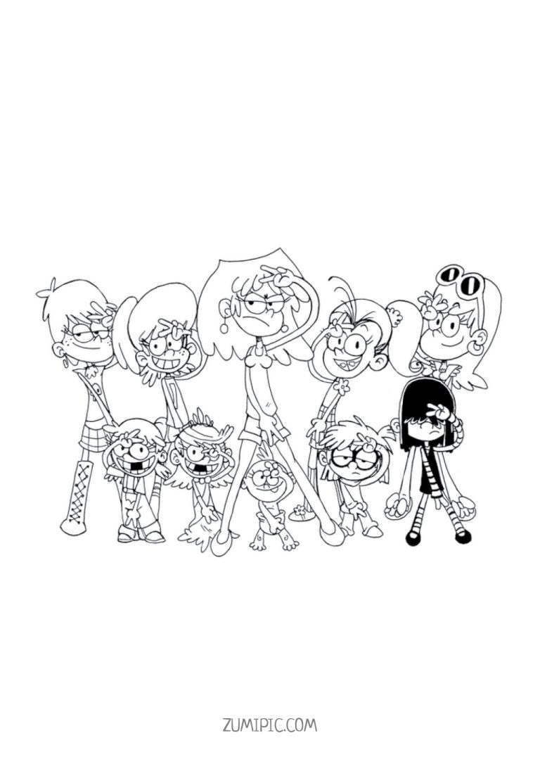 The Loud House Printable Coloring Page Zumipic The Loud House Printable Coloring Page Zumipic