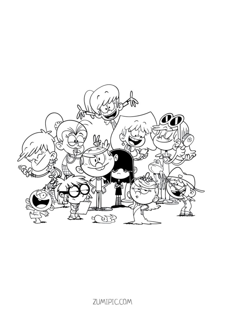 The Loud House Printable Coloring Page Zumipic The Loud House Printable Coloring Page Zumipic