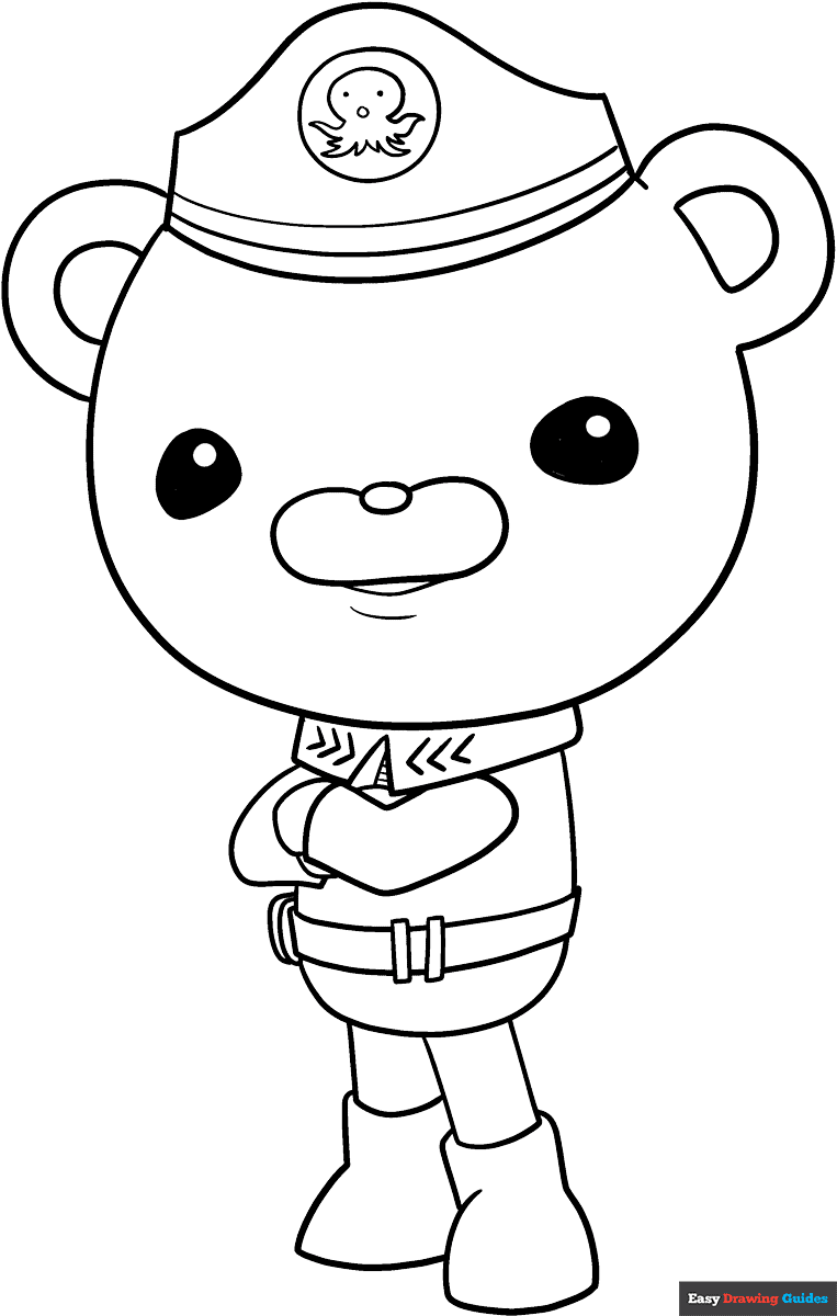 The Octonauts Captain Barnacles Coloring Page Easy Drawing Guides