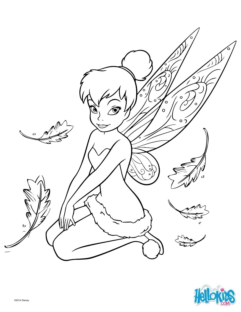 Tinker Bell Coloring Pages Hellokids
