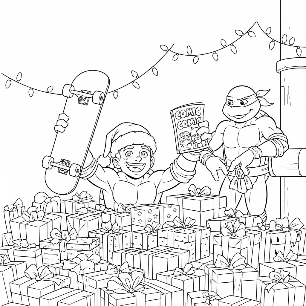 ninja turtle printable coloring pages