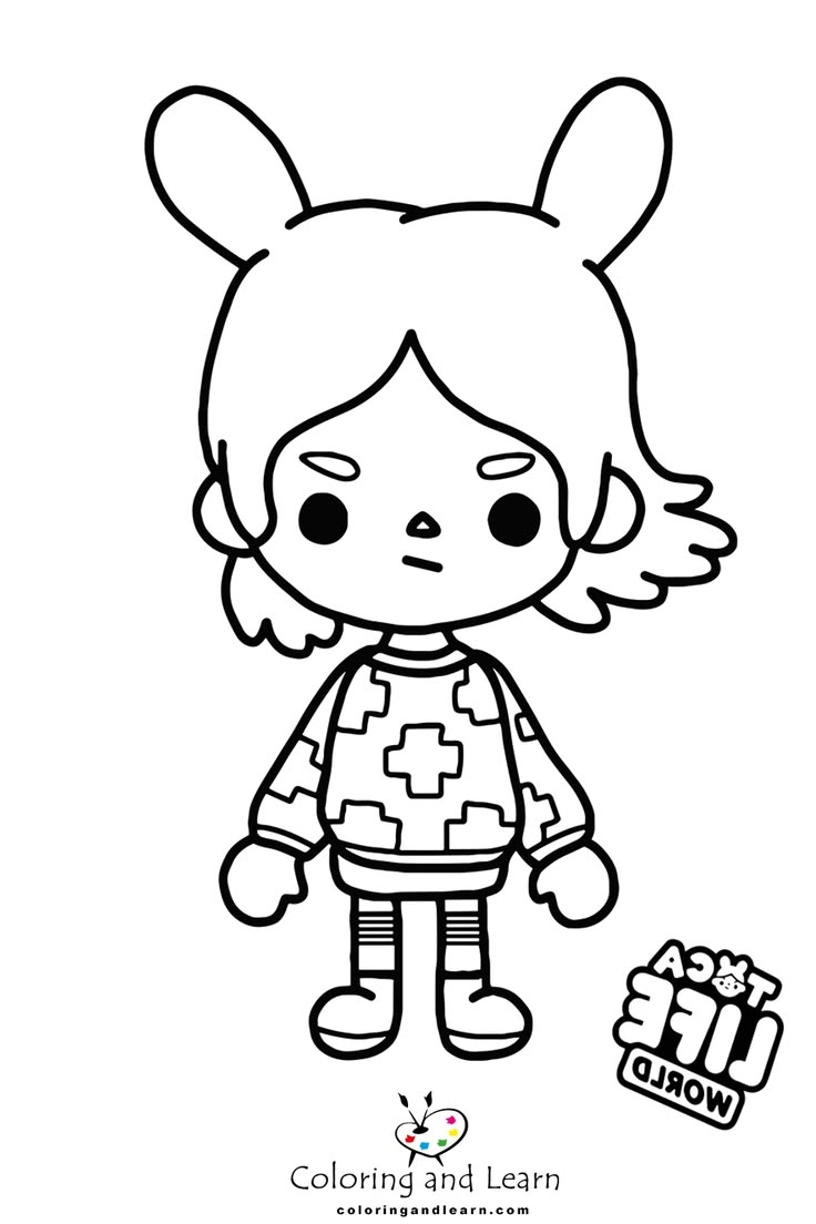 Toca Boca Coloring Pages Coloringandlearn