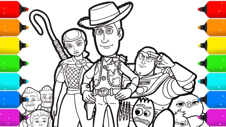 Toy Story 4 Coloring Page Drawing And Coloring YouTube