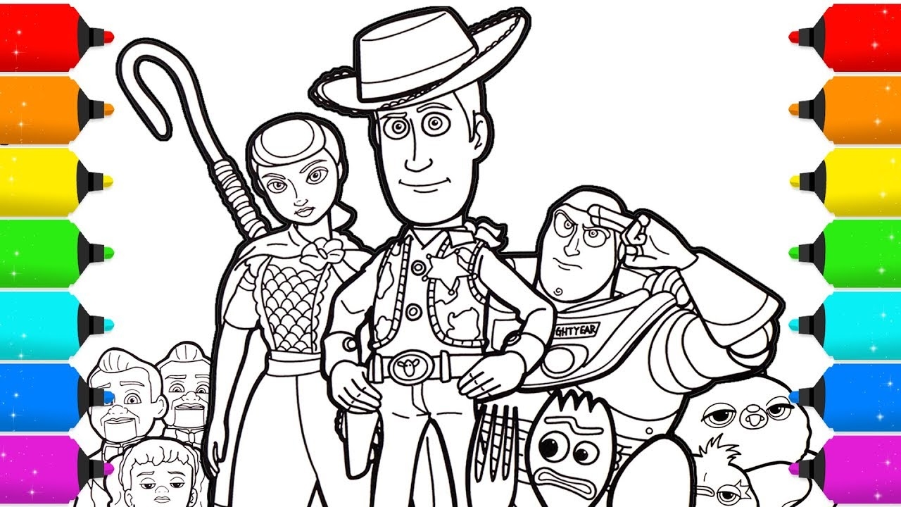 Toy Story 4 Coloring Page Drawing And Coloring YouTube