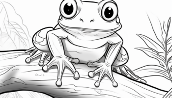 Tree Frog Coloring Pages Free Printable 
