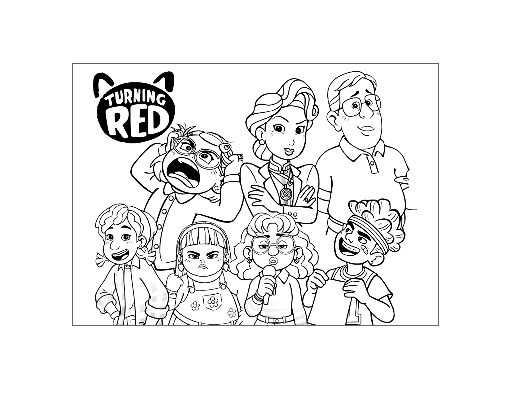 Turning Red Coloring Pages Printable Coloring Pages FREE