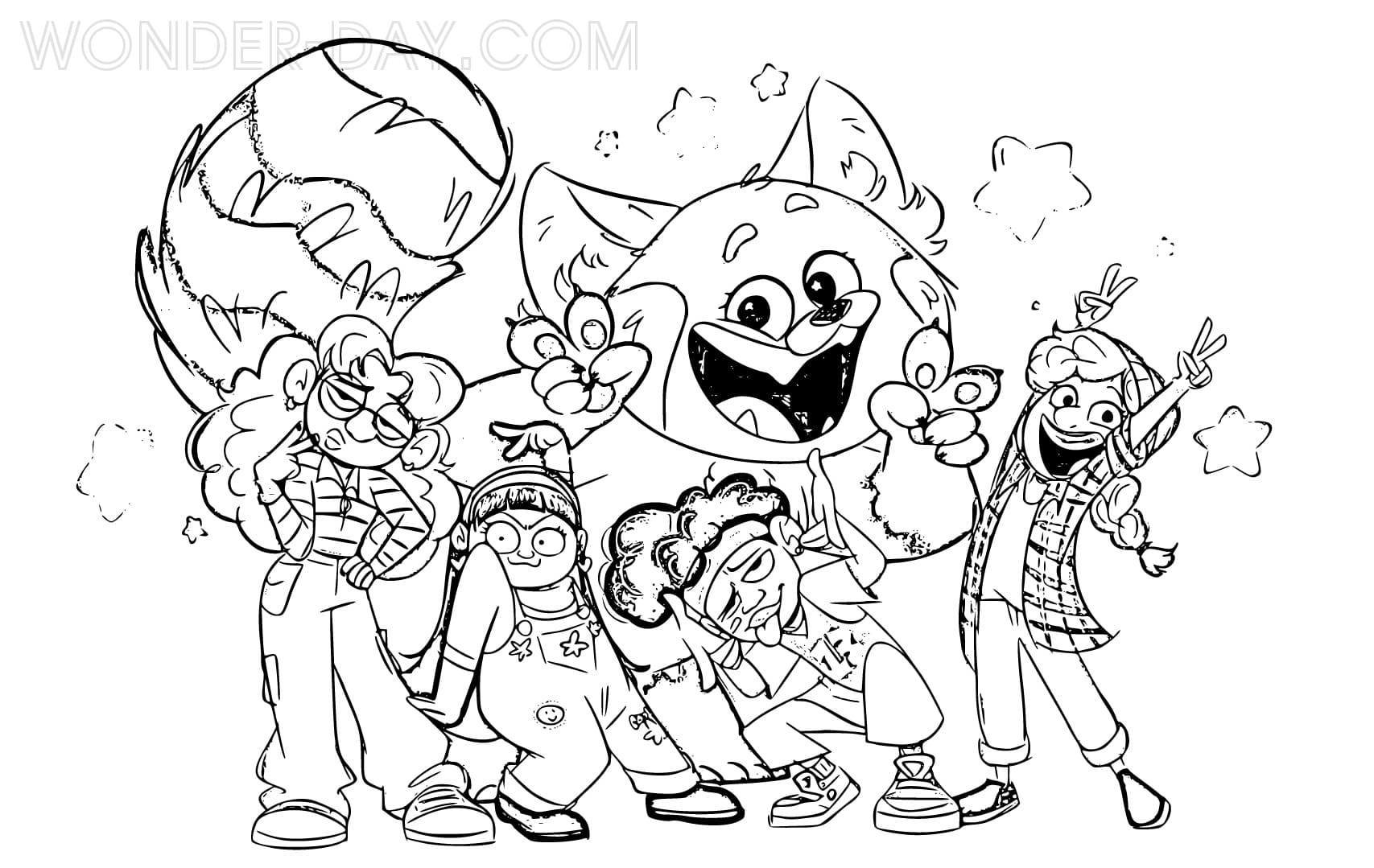 Turning Red Free Printable Coloring Pages Oh My Fiesta In English