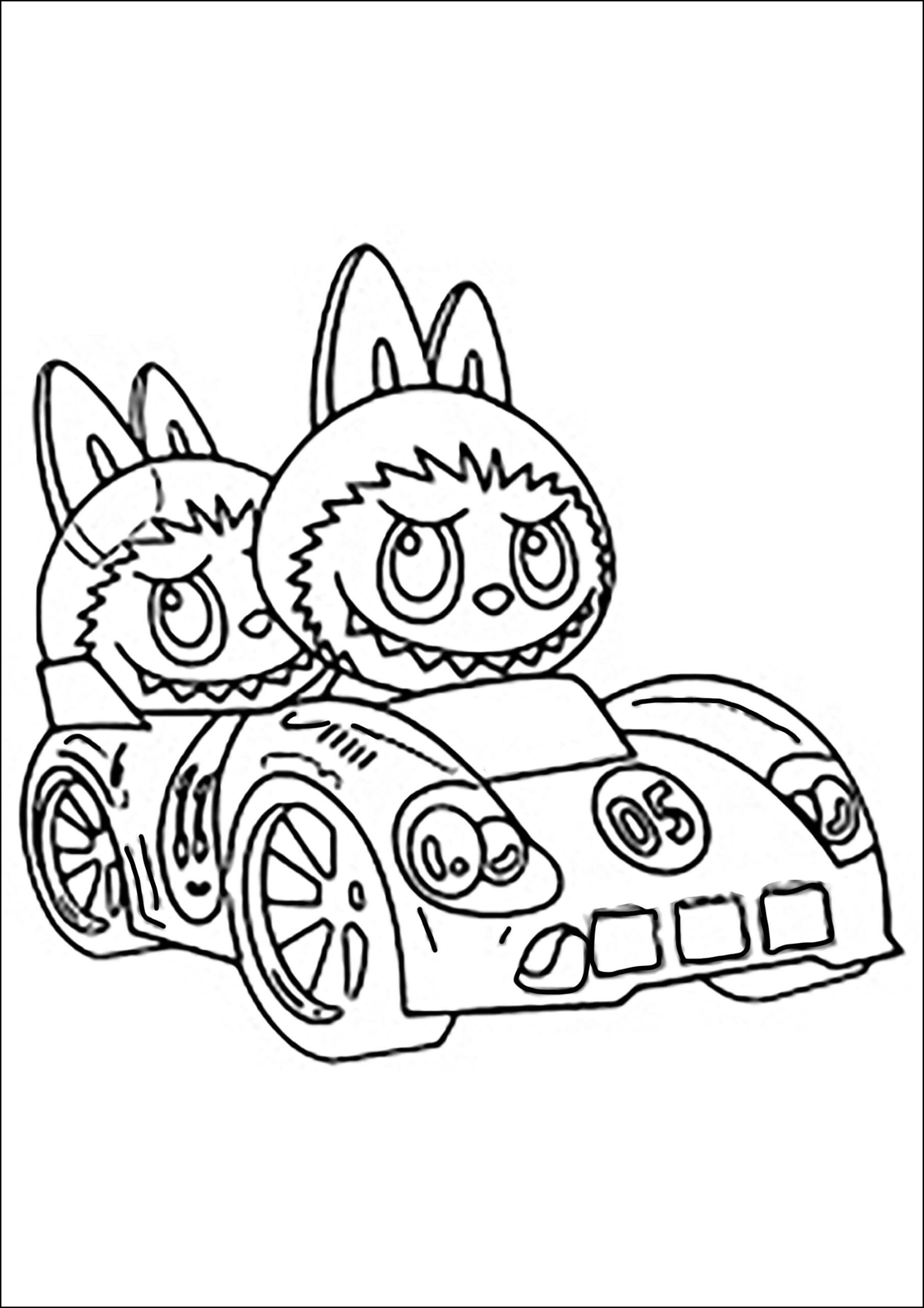 printable labubu coloring pages