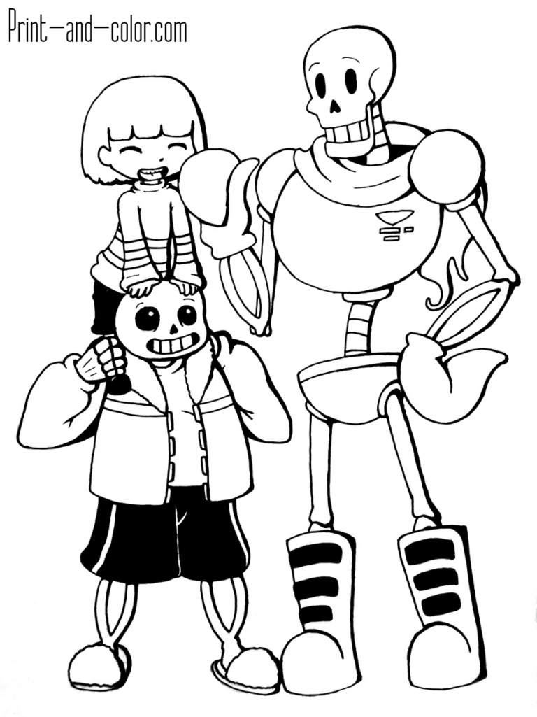 Undertale Coloring Pages Print And Color