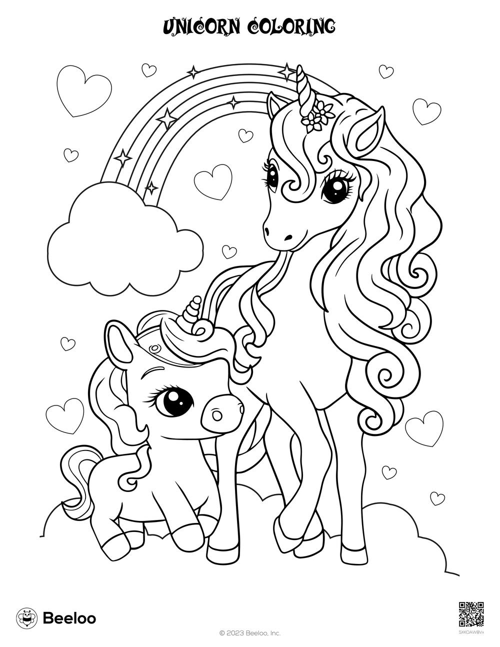 Unicorn themed Coloring Pages Beeloo Printable Crafts And Activities For Kids