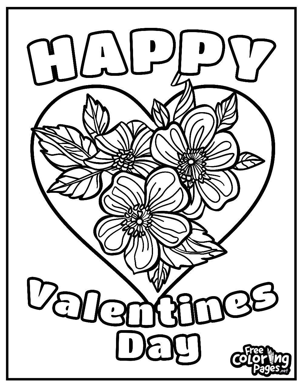 valentine day coloring pages printable