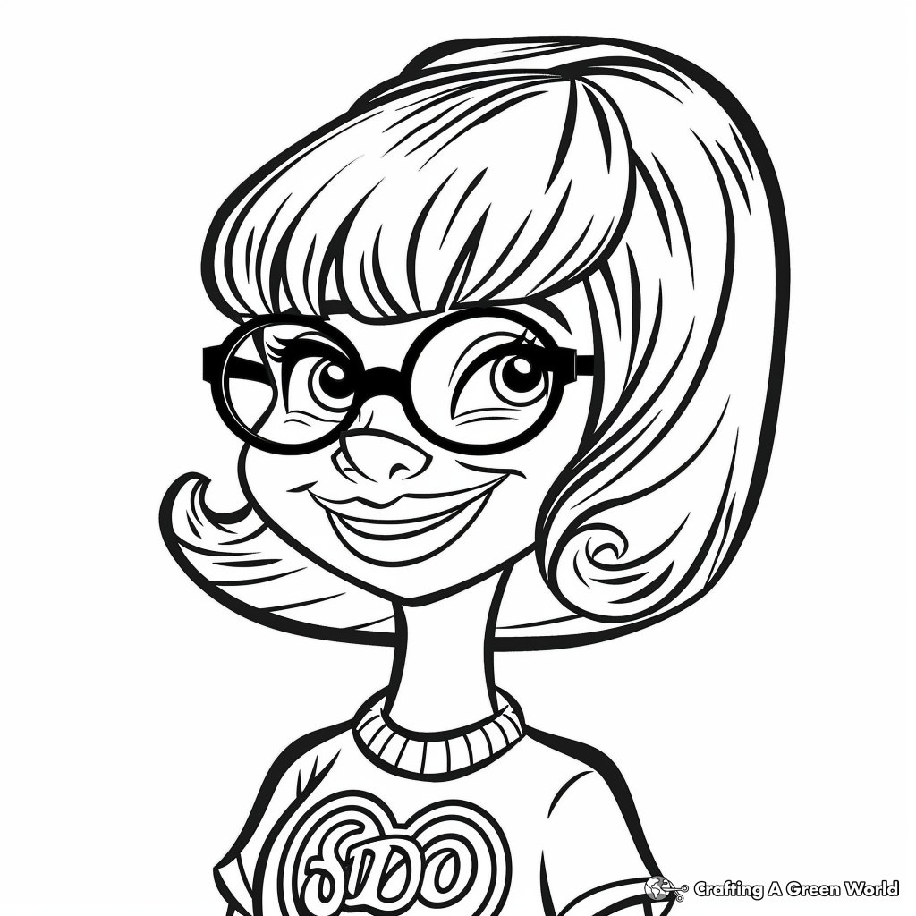 Velma Scooby Doo Coloring Pages Free Printable Velma Scooby Doo Coloring Pages Free Printable