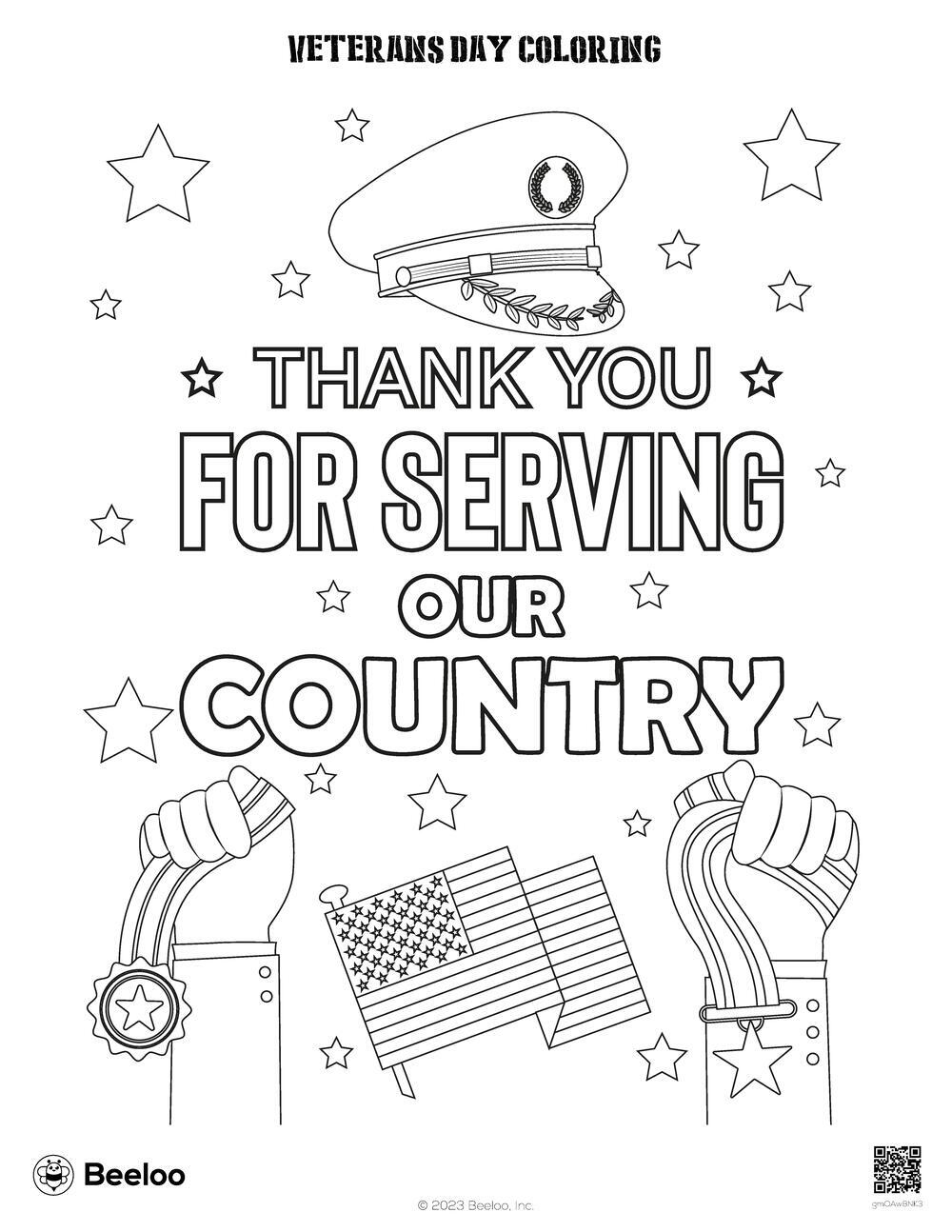Veterans Day themed Coloring Pages Beeloo Printable Crafts And Activities For Kids