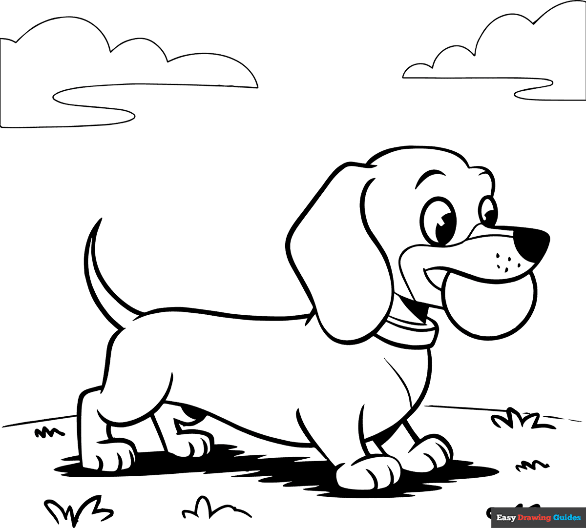printable coloring page dog printable coloring page dog