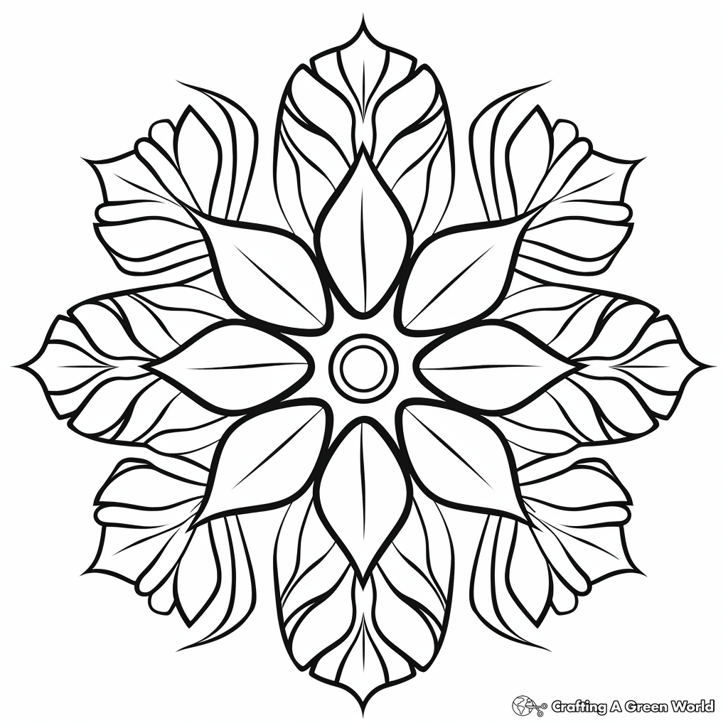 Winter Mandala Coloring Pages Free Printable 