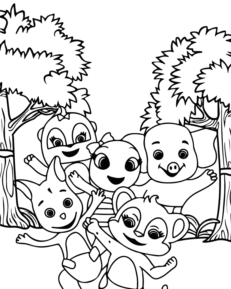Word Party Coloring Pages Coloring Page
