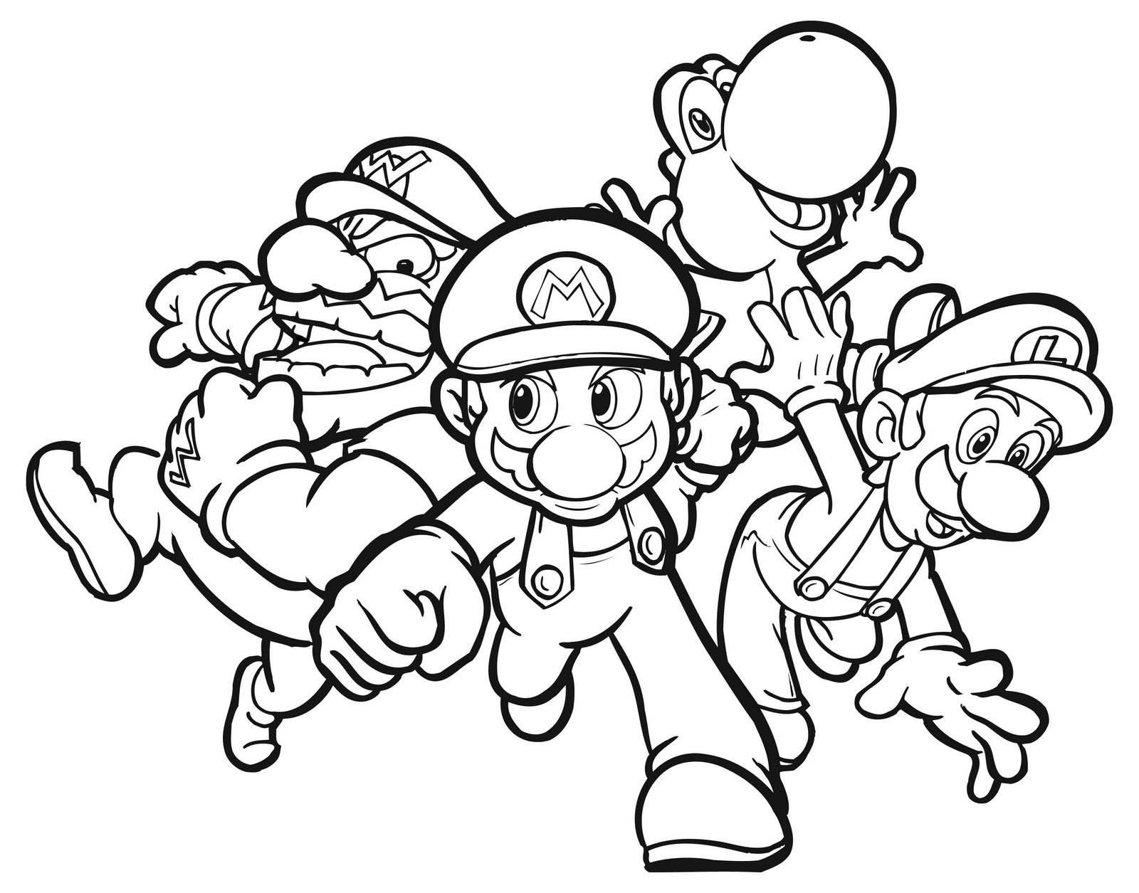 mario brothers characters coloring pages mario brothers characters coloring pages